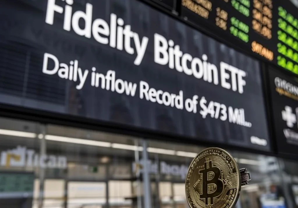 Fidelity Bitcoin ETF Daily inflow Record of $473 Millions